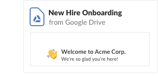 Nuevo documento sobre incorporación de empleados compartido desde Google Drive